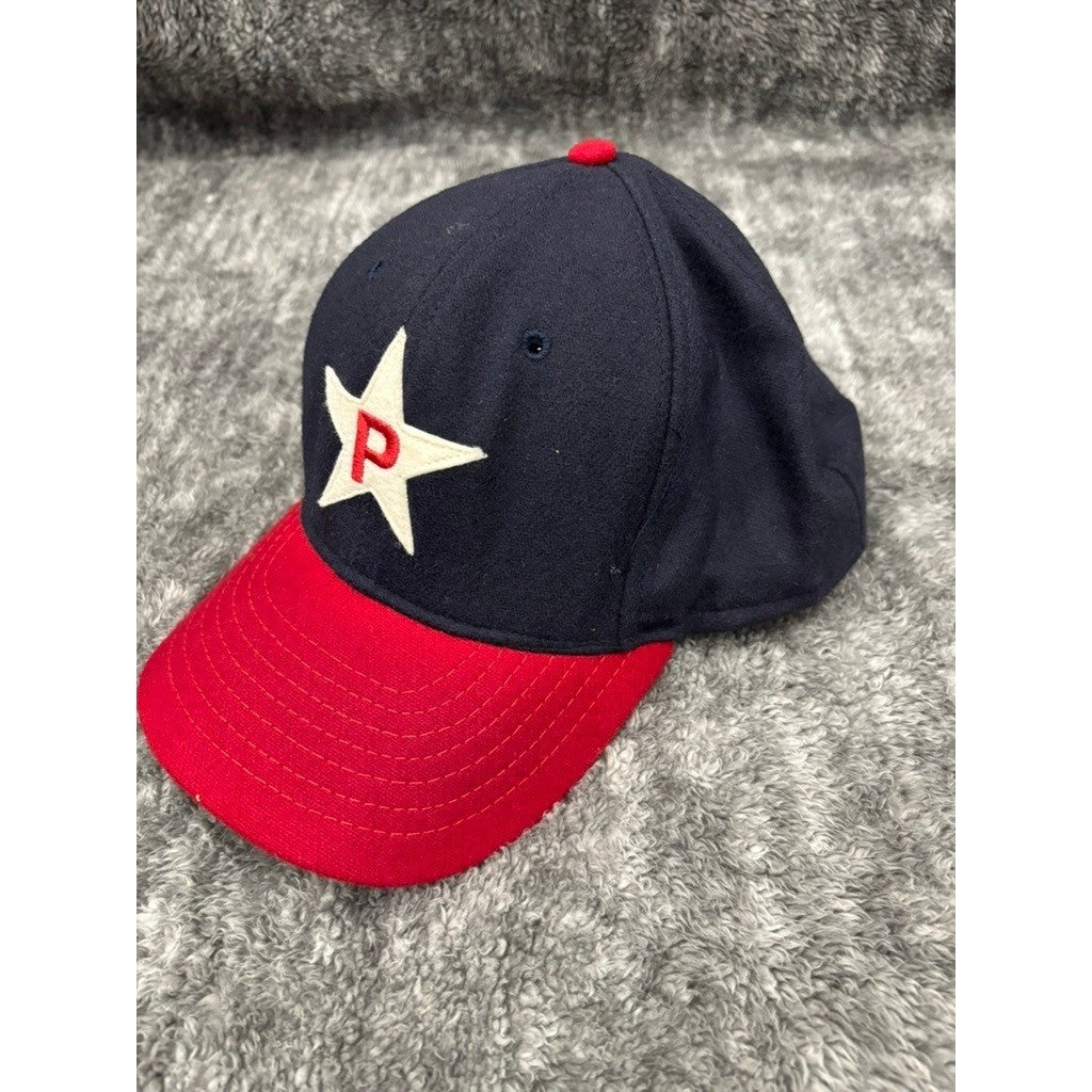 Philadelphia Phillies P Star Logo Fitted Hat 7 5/8 Vintage Wool Retro MLB