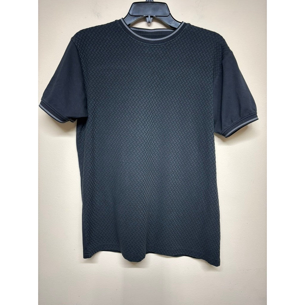 Cactus Man Ricky Singh Textured Tee Mens Small Black Short Sleeve Shirt Relaxed