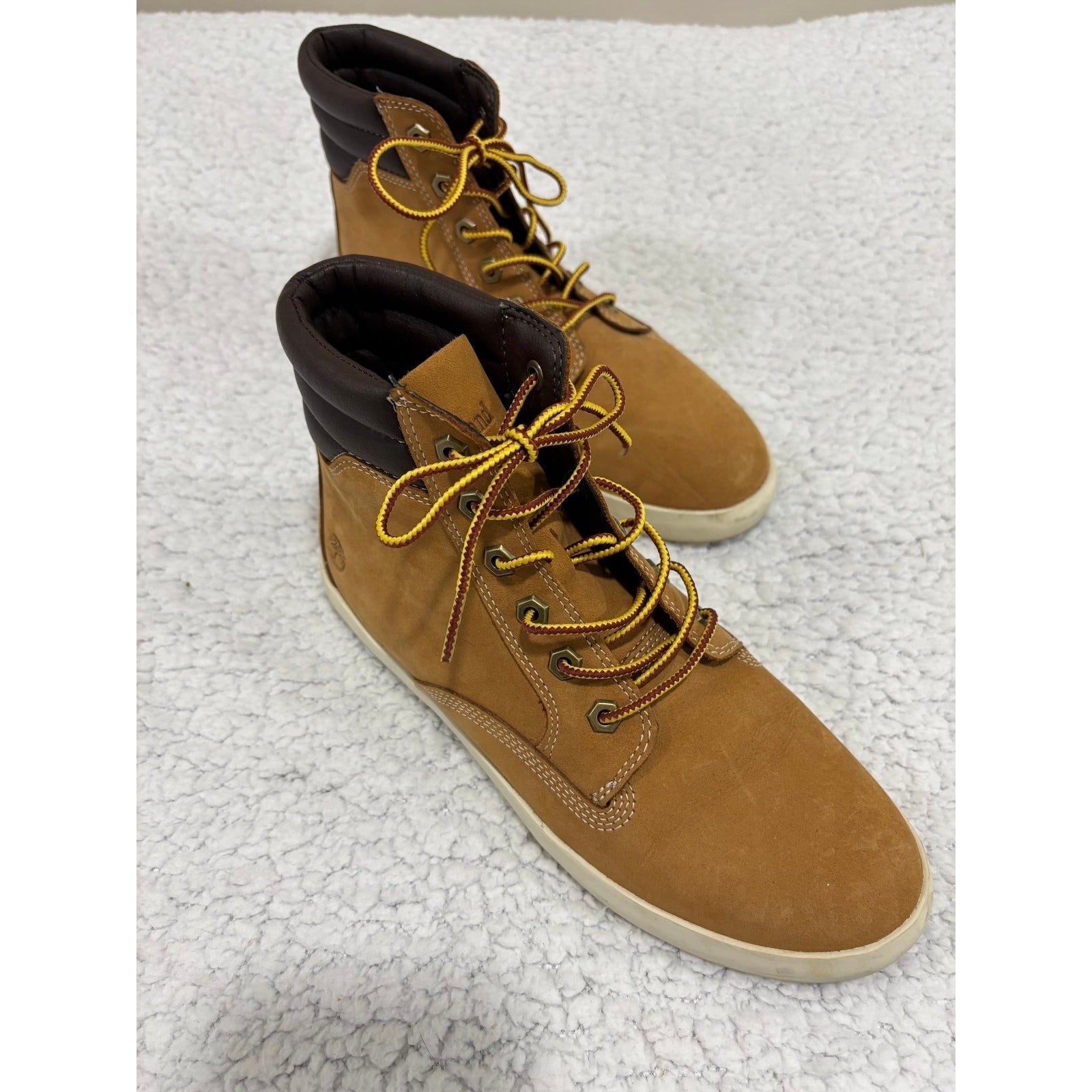 Timberland Womens 9 Wheat Brown Ortholite Chukka Sneaker Boots Casual Vintage