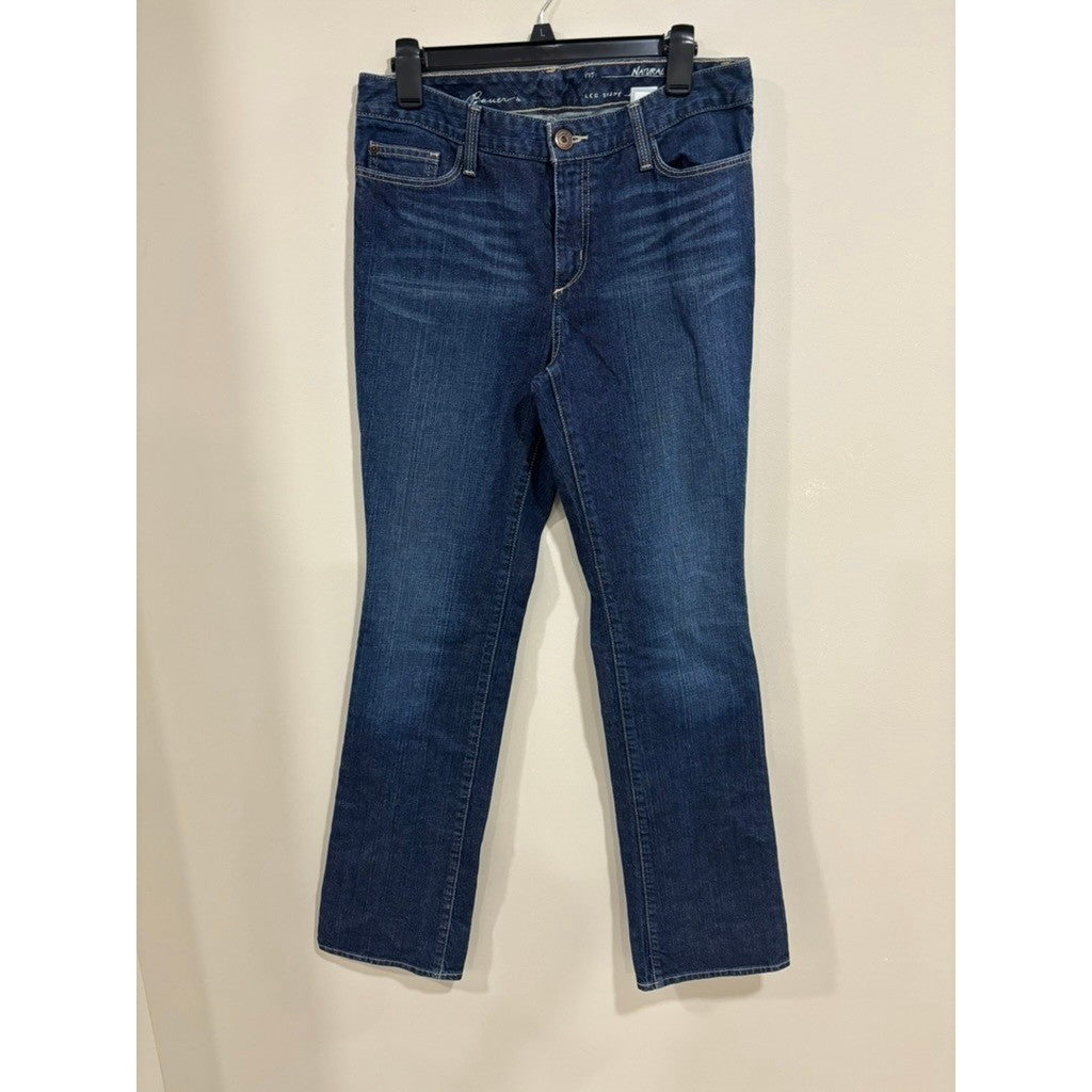 Eddie Bauer Barely Boot Cut Jeans Medium Wash Stretch Denim 8L Long