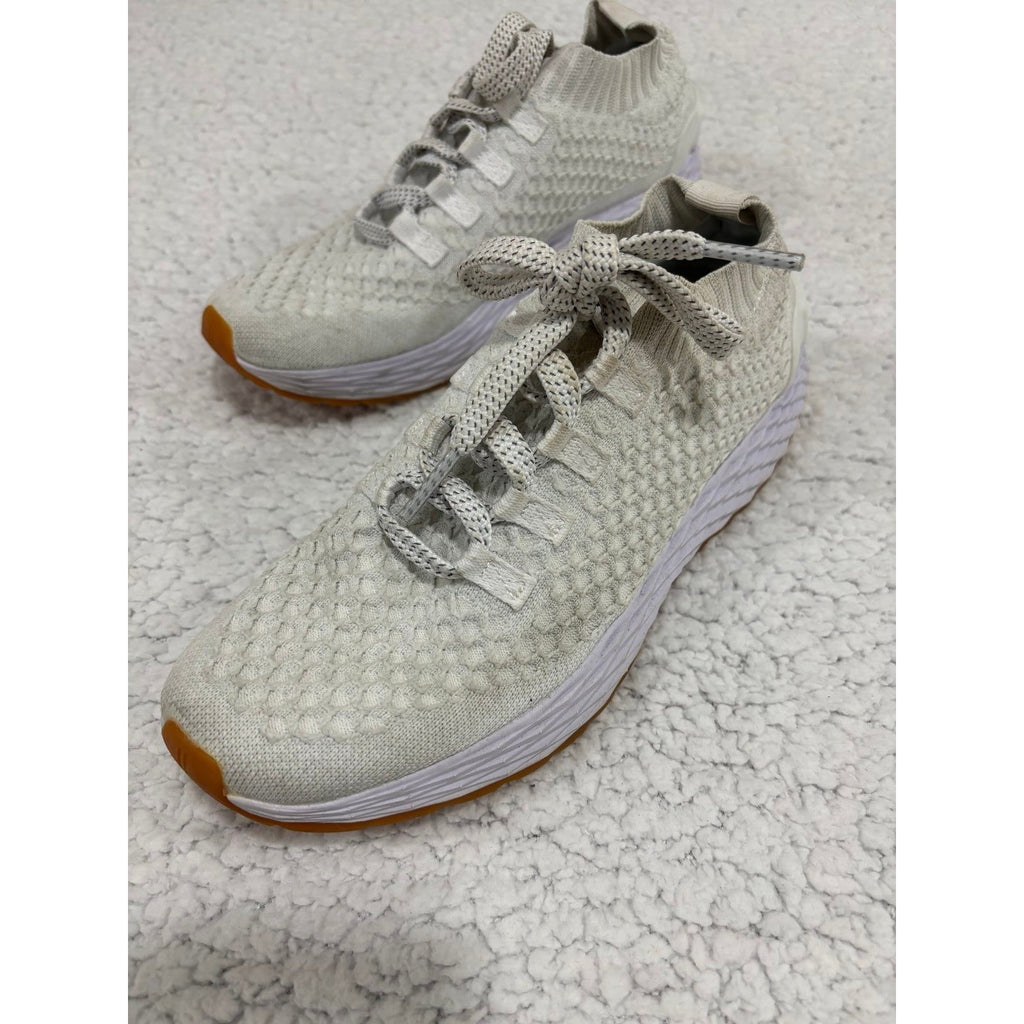 NOBULL 9 Womens Cream Knit Runner Sneakers Athletic Athleisure Casual
