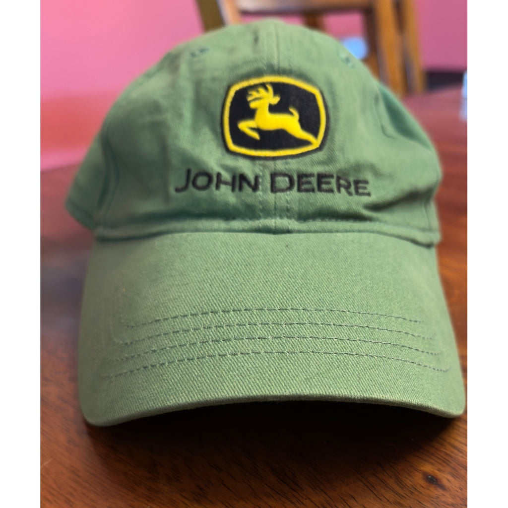 John Deere Youth Green Logo Baseball Cap Adjustable Farm Tractor Hat