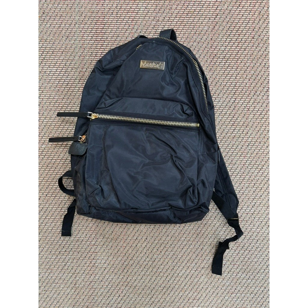 Tarte Tartist Black Backpack Nylon Gold Zip Makeup Cosmetic Travel Bag