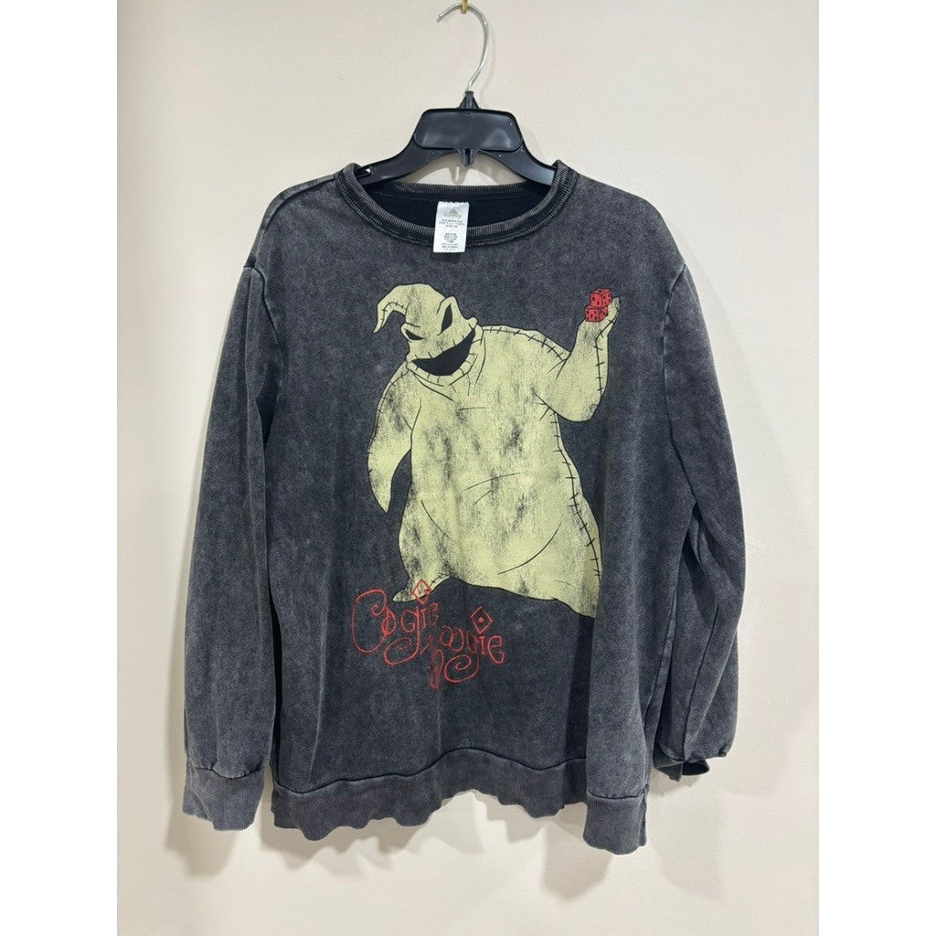 Disney Oogie Boogie Sweatshirt XL Washed Goth Grunge Nightmare Before Christmas