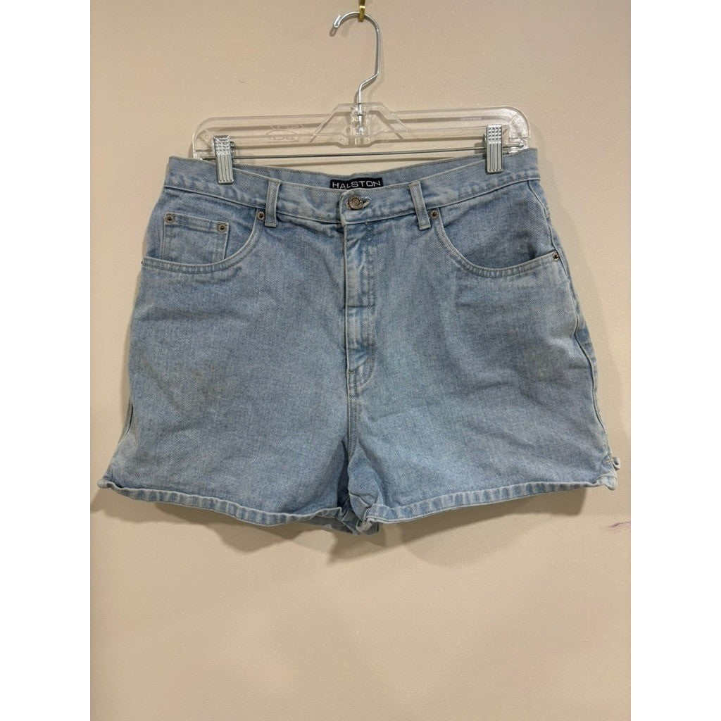 Halston Jeanswear Vintage Denim Shorts High Rise Classic Blue Summer Y2K Chic 14