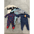 Carters Baby Boy 6M Sleepers Bundle 6 Pack Dinosaur Crab Striped Fleece Cotton