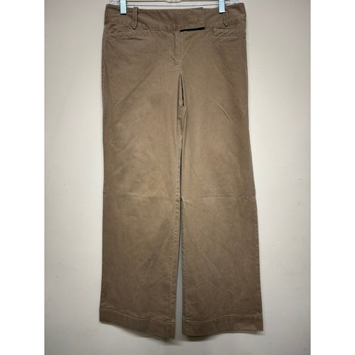 Ann Taylor LOFT Marisa Brown Straight Leg Chino Pants Women's Size 2 Office Work