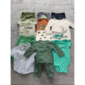 Carters Baby Boy 6M Clothing Lot 11pc Dinosaur Whale Alligator Cacti Green Blue